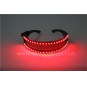 Optional color led light glowing glasses for DJ